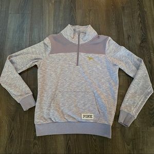 VS PINK Lavender/Light Purple Half Zip, Small